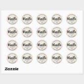 Étiquette d'extraction de vanille personnalisable (Feuille)