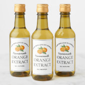 Étiquette d'extraction orange (Bouteilles)