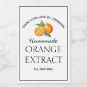 Étiquette d'extraction orange (Étiquettes simples)