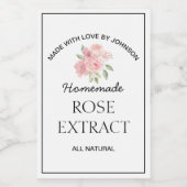 Étiquette d'extraction rose (Étiquettes simples)