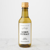 Étiquette d'extrait de citron personnalisable (Devant)
