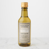 Étiquette d'extrait de vanille personnalisable ZVE (Devant)