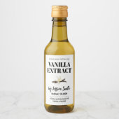 Étiquette d'extrait de vanille personnalisée (Devant)