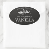 Étiquette d'extrait de vanille personnalisée VE005 (Sac)