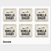 Étiquette d'extrait de vanille personnalisée VS103 (Feuille)