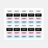 Étiquette d'habillement personnalisé pour maison d (Feuille)