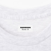 Étiquette d'habillement personnalisé pour maison d (Apposé)