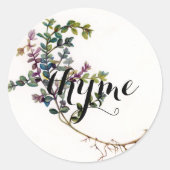 Étiquette d'herbes pour jarres et paquets de semen (Devant)