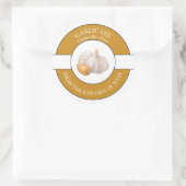 Étiquette d'huile d'ail (Sac)