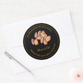 Étiquette d'huile d'amande maison Gold | Noir (Enveloppe)