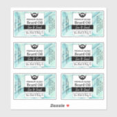 Étiquette d'huile de barbe de mer Aqua Côtier + In (Feuille)