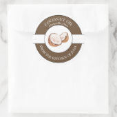 Étiquette d'huile de coco (Sac)