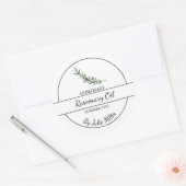 Étiquette d'huile de romarin maison simple (Enveloppe)