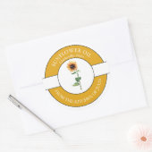 Étiquette d'huile de tournesol (Enveloppe)