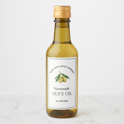Étiquette d'huile d'olive (Devant)