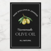 Étiquette d'huile d'olive (Étiquettes simples)