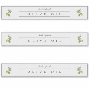 Étiquette d'huile d'olive rustique