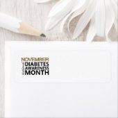 Étiquette Diabétique Novembre Mois de sensibilisation au dia (En situation)