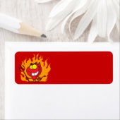 Étiquette diable d'Halloween (En situation)