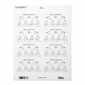 Étiquette Diagramme de l'arborescence du code Morse (Feuille entière)