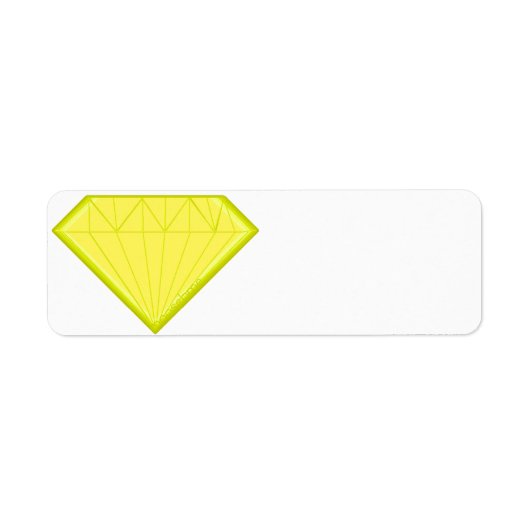 Étiquette Diamant jaune (Devant)