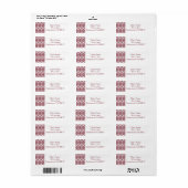Étiquette Diamants Art déco (Feuille entière)