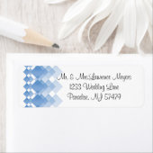 Étiquette Diamants bleus géométriques | MARIAGE (En situation)