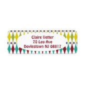 Étiquette Diamants et Starburts (Devant)