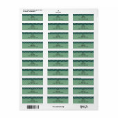 Étiquette Diamants triés - Turquoise (Feuille entière)