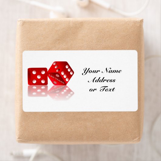 Étiquette Dice Las Vegas (En situation)