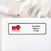 Étiquette Dice Las Vegas (En situation)