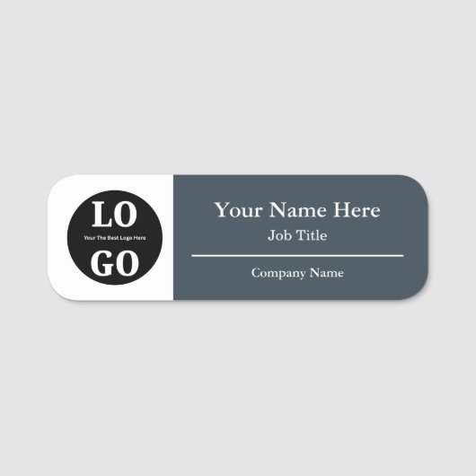Étiquette d'identification de l'entreprise avec lo (Devant)