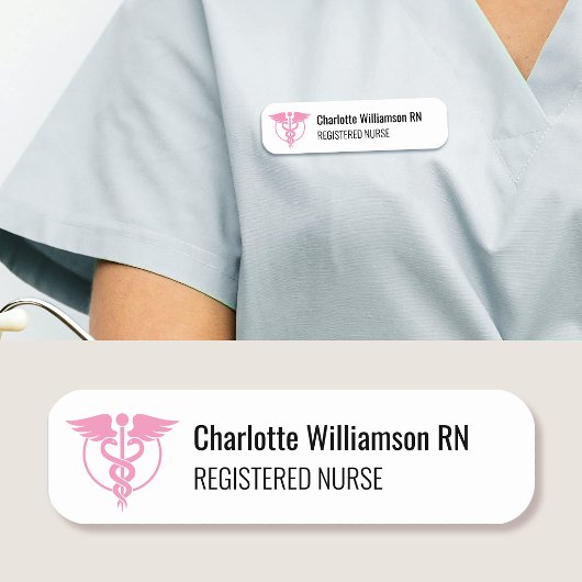 Étiquette d'identification de nom d'infirmière dip