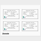 Étiquette d'identification du produit (Feuille)