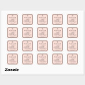 Étiquette diffuseur d'arôme floral Pivoine Blush (Feuille)