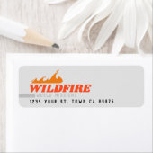 ÉTIQUETTE DIFFUSION DU FEU (En situation)