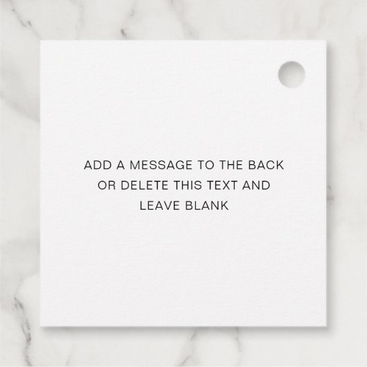 Étiquette d'impression carrée de 2" (Dos)