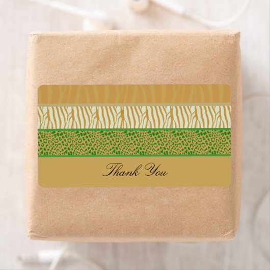 Étiquette d'impression de fourrure animale (En situation)