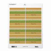 Étiquette d'impression de fourrure d'animal (Feuille entière)
