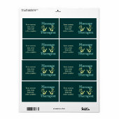 Étiquette d'impressions à main jaune (Feuille entière)