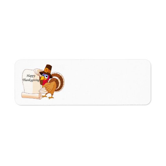 Étiquette dinde bon thanksgiving (Devant)