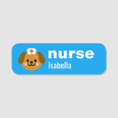 Étiquette d'infirmière à nom personnalisé Simple C (Devant)