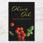 Étiquette d'infusion de l'huile d'olive de base de (Étiquettes simples)