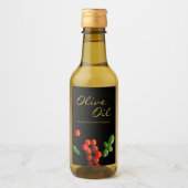 Étiquette d'infusion de l'huile d'olive de base de (Devant)