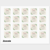 Étiquette d'ingrédient de biscuits de Noël Cottage (Feuille)