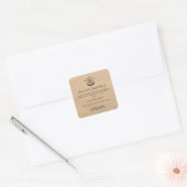 Étiquette d'ingrédient de boulangerie minimaliste (Enveloppe)