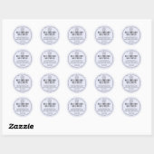 Étiquette d'ingrédient de boulangerie Muffins Bleu (Feuille)