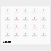 Étiquette d'ingrédient de cupcake à la fraise aqua (Feuille)