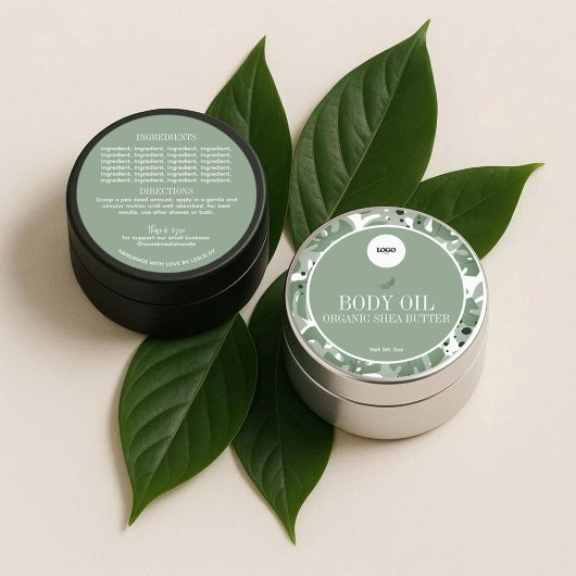 Étiquette d'ingrédients botaniques naturels de Sag