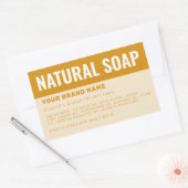 Étiquette d'ingrédients d'emballage de savon perso (Enveloppe)